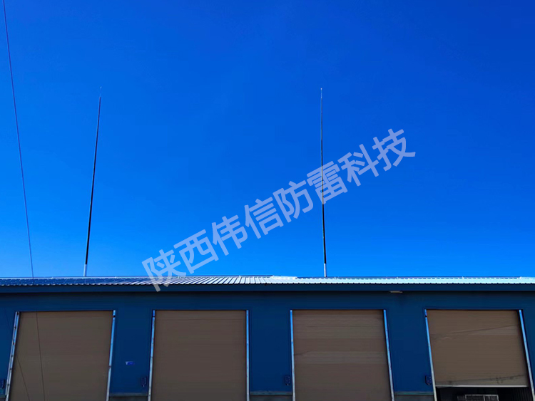 24米獨立雷達站玻璃鋼避雷針，抗干擾防側閃絕緣玻璃鋼避雷針產品展示五